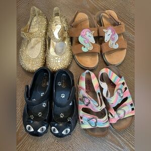 Toddler size 9 sandal lot - 4 pair